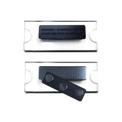 Combo 10-20 Bảng tên nhân viên cài áo - Nam châm & Kim ghim, 80x40mm