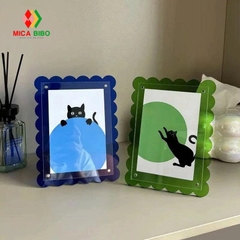 Khung ảnh Acrylic trong suốt A4 A5 A6 có chân đế từ tính DIY Poster Tranh treo tường để bàn