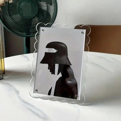 Khung ảnh Acrylic trong suốt A4 A5 A6 có chân đế từ tính DIY Poster Tranh treo tường để bàn