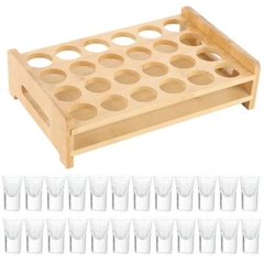 Khay ly rượu bằng gỗ dùng cho quán bar, nhà hàng, tiệc cưới