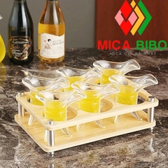 Giá đỡ gỗ, khay ly rượu, đồ dùng nhà bếp, tiệc Tùng, sinh Nhật