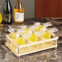Giá đỡ gỗ, khay ly rượu, đồ dùng nhà bếp, tiệc Tùng, sinh Nhật