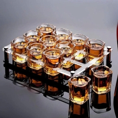 Khay ly rượu mica dùng cho quán bar, nhà hàng, tiệc cưới