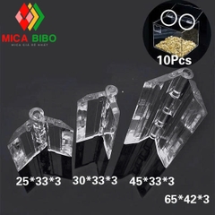 Bản lề mica, bản lề cửa mica, nhiều kích thước, dùng làm hộp mica, thùng phiếu.