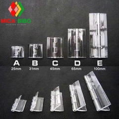Bản lề mica, bản lề cửa mica, nhiều kích thước, dùng làm hộp mica, thùng phiếu.