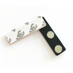 Bảng tên Mica Nam châm - Ghim cài, Thẻ tên mica đeo ngực, Bảng tên nhân viên cài áo, Mica trong suốt, 70x25mm