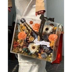 Vali Hoa - Hộp Quà Tặng Mica Trong Suốt - Quà Tết - nhiều Kích Thước