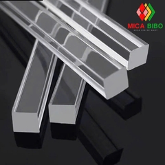 Trụ Mica Vuông Trong Suốt 2mm–30mm Dài 10–50cm | Xưởng MICA BIBO TP.HCM