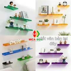 Kệ Mica treo tường phòng ngủ, nhà tắm, Giá treo tường để đồ cho nhà vệ sinh