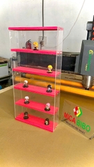 Hộp đựng đồ trong suốt gắn tường, để bàn, Hộp đựng đồ trong suốt Popmart, Giá trưng bày popmart, Molly