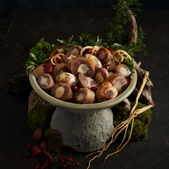 Oxtail stew with red apples