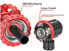 ĐÙM XE ĐẠP ARC MT006 32 LỖ 100/142 CỐI HG