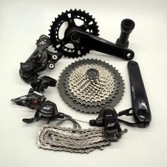 BỘ GROUPSET SHIMANO DEORE M8000 (2*12 SPEED, GIÒ DĨA, TAY BẤM, CÙI ĐỀ, SÊN , LÍP)
