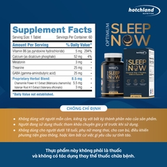HOTCHLAND OPTIMUM SLEEP NOW - VIÊN UỐNG HỖ TRỢ NGỦ NGON GIẤC