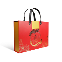 HỘP QUÀ RỒNG VÀNG PHÚC LỘC - QUAI DA