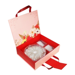 HỘP QUÀ HOA MẪU ĐƠN - QUAI DA