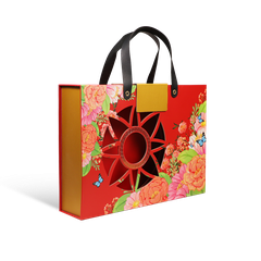 HỘP QUÀ HOA HỒNG - QUAI DA