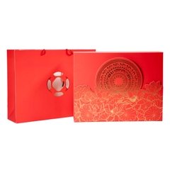 HỘP QUÀ YẾN NGỌC LIÊN CỔ VIỆT 3D - KHAY ĐỰNG HỘP HOA MAI 100G