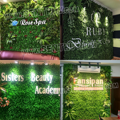 BACKDROP CỎ, VÁCH CỎ NHÂN TẠO GẮN CHỮ NỔI CỰC ĐẸP