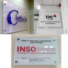 BIỂN KÍNH CÔNG TY, QUẢNG CÁO DÁN DECAL ĐẸP MỊN, LẤP LÁNH