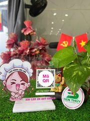Bảng mica in qr theo yêu cầu, in mã qr ngân hàng chất liệu mica bền đẹp, in siêu tốc - QR007