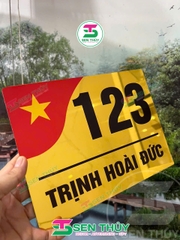 Bảng Số Nhà HÌNH LÁ CỜ VIỆT NAM ALU IN UV - BSN020