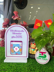 Bảng mica in qr theo yêu cầu, in mã qr ngân hàng chất liệu mica bền đẹp, in siêu tốc - QR009