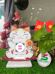 Bảng mica in qr theo yêu cầu, in mã qr ngân hàng chất liệu mica bền đẹp, in siêu tốc - QR010