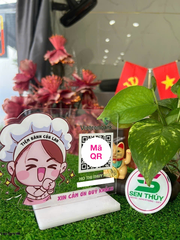 Bảng mica in qr theo yêu cầu, in mã qr ngân hàng chất liệu mica bền đẹp, in siêu tốc - QR007