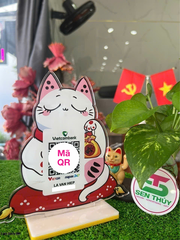 Bảng mica in qr theo yêu cầu, in mã qr ngân hàng chất liệu mica bền đẹp, in siêu tốc - QR001