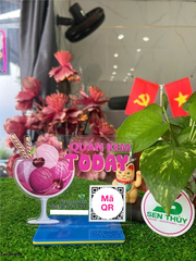 Bảng mica in qr theo yêu cầu, in mã qr ngân hàng chất liệu mica bền đẹp, in siêu tốc - QR006