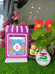 Bảng mica in qr theo yêu cầu, in mã qr ngân hàng chất liệu mica bền đẹp, in siêu tốc - QR012