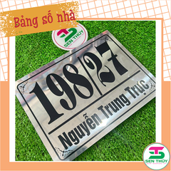 Bảng Số Nhà ALU IN UV nhiều kích thước - BSN002