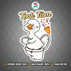 Miếng Dán Bồn Cầu Dễ Thương - Sticker Dán Bồn Cầu Cue Dùng Dán Trang Trí Toilet, Nhà Vệ Sinh, Tường - WC004