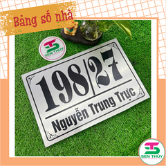Bảng Số Nhà ALU DÁN DECAL nhiều kích thước - BSN001