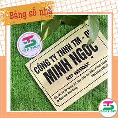 Bảng Số Nhà ALU IN UV nhiều kích thước - BSN002