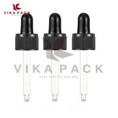 CHAI THỦY TINH ĐỰNG TINH DẦU MÀU NÂU NẮP BÓP NHỰA ĐEN