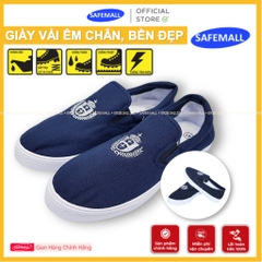 Giày Vải ( Giày Lười ) Không Dây , Giày Vải Xanh Nam Nữ Dùng Thể Thao, Dã Ngoại, Làm Việc - Chính Hãng SafeMall