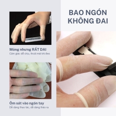Bao Ngón Tay Cao Su Không Đai Gói 300gr - Bọc Ngón Tay Phòng Sạch Tĩnh Điện ESD SafeMall Chính Hãng