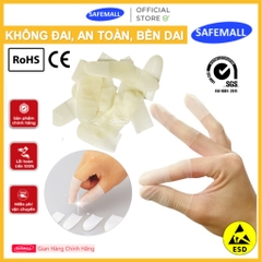 Bao Ngón Tay Cao Su Không Đai Gói 300gr - Bọc Ngón Tay Phòng Sạch Tĩnh Điện ESD SafeMall Chính Hãng