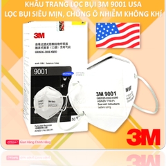 [CHÍNH HÃNG] Combo 10 Khẩu Trang Lọc Bụi 3M 9001 Và 3M 9001V Tiêu Chuẩn Mỹ NIOSH N90, Tiêu Chuẩn Châu Âu FFP1