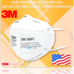 [CHÍNH HÃNG] Combo 10 Khẩu Trang Lọc Bụi 3M 9001 Và 3M 9001V Tiêu Chuẩn Mỹ NIOSH N90, Tiêu Chuẩn Châu Âu FFP1
