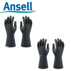 Combo 2 Đôi Găng tay bảo hộ Ansell Alphatec 87-118, Găng tay chống hóa chất Ansell độ dày cao Chính Hãng SafeMall