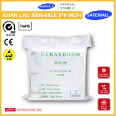 Bộ Khăn Lau Phòng Sạch PL-3008, 1009-SLE, 8009-69LE Clean Room Wipers, Vải Lau Chống Tĩnh Điện ESD SAFEMALL