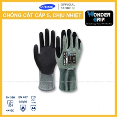 Găng Tay Bảo Hộ Chống Cắt Wonder Grip WG-787 Phủ Nitrile, Chống Cắt Cấp 5, Chịu Nhiệt Độ Cao - SAFEMALL Chính Hãng