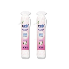 Combo Bông Tẩy Trang Eveda (Gói 150pcs) 2 Mặt Công Nghệ Nhật Bản Siêu Mềm Mịn 100% Natural - SAFEMALL Chính Hãng