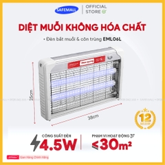 Combo Đèn bắt muỗi Điện Quang ĐQ EML04L / EML05L / EML06 Diệt Muỗi Hiệu quả  An Toàn Không Độc Hại - SAFEMALL Chính Hãng