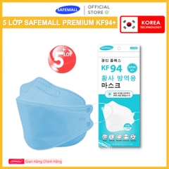 [5 LỚP LỌC] Thùng 300 Chiếc Khẩu Trang KF94 SafeMall Premium 5 Lớp Cao Cấp - Lọc Bụi Siêu Mịn Tia UV 99.9%