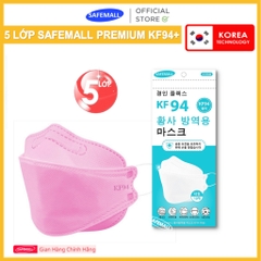[5 LỚP LỌC] Thùng 300 Chiếc Khẩu Trang KF94 SafeMall Premium 5 Lớp Cao Cấp - Lọc Bụi Siêu Mịn Tia UV 99.9%