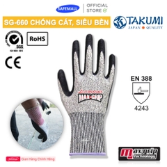 Găng tay bảo hộ TAKUMI SG-660 chống cắt, dầu mỡ, độ bám cao thích hợp lắp ráp, bảo trì, cơ khí - SAFEMALL Chính Hãng